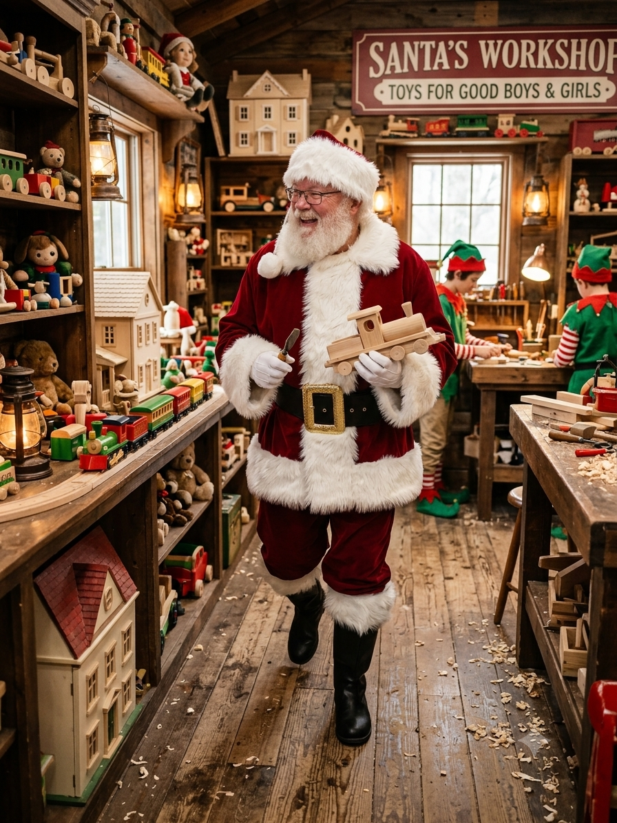 Santa holiday event portrait placeholder
